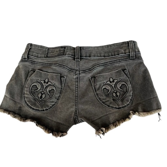 NWOT Black Siwy Camilla Denim Jean Cut Off Short Shorts